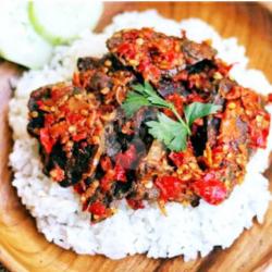 Nasi Paru Sapi Goreng Sambal Bawang