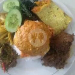 Nasi Rendang  Dadar/bulat