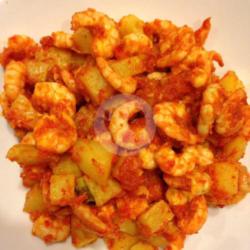 Balado Udang Pakai Kentang