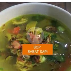 Sop Babat Sapi Nasi Putih