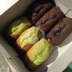 Kue Balok Coklat Mix Green Tea