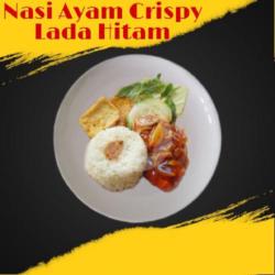 Nasi Ayam Crispy Lada Hitam