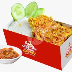 Nasi Ayam Geprek Sambal Kacang