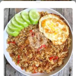 Nasi Goreng Ikan Asin Talang Free Air Mineral