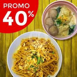 Mie Yamien Manis Baso Pangsit
