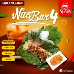 Nasbar Ikan Teri Tempe Balado Komplit