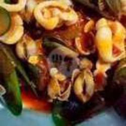 Kerang Hijau   Udang   Cumi Saos Tiram