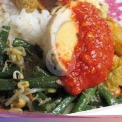 Nasi Rames Telor Balado