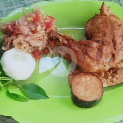 Ayam Lalapan Sambal Mantah Bali   Nasi