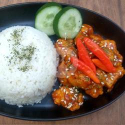 Extra Spicy Chicken Gochujang  Nasi