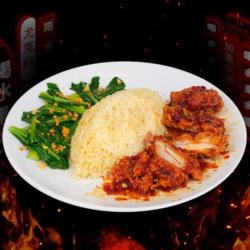 Hongkong Xtra Spicy Ayam Goreng Hainan Rice