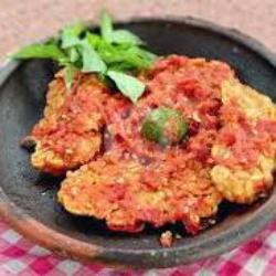 Tempe Penyet Sambal Gledeg