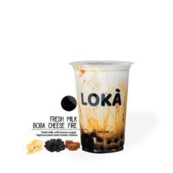 Fresh Milk Boba Cheese Fire