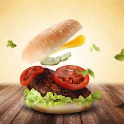 Burger Daging Ayam Jumbo