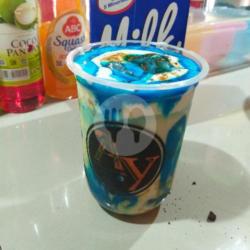 Vanila Blue Milk Boba