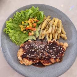 Bistik Ayam Crispy Lada Hitam