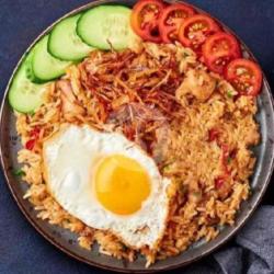 Nasi Goreng Ati Ampela Baso Dobel Telor