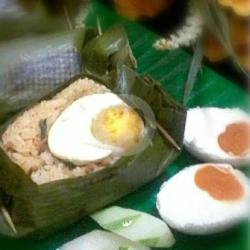 Nasi Bakar Telur Asin