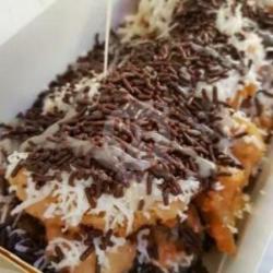 Pisang Goreng Coklat Keju Mesis