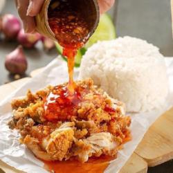 Paket Ayam Geprek Saus Bangkok