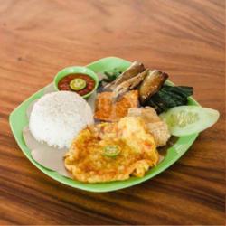 Nasi Tempong Telur Dadar