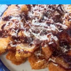 Pisang Goreng  Krispy Susu Keju Coklat