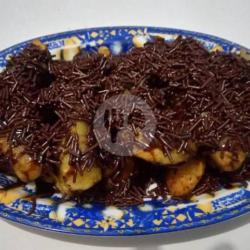 Pisang Goreng Mesis Susu Coklat Kental Manis 10 Pcs Di Goreng Dadakan