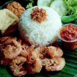 Nasi Udang   Tahu Tempe