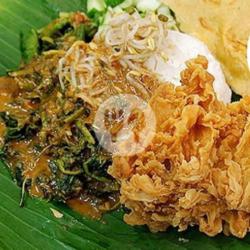 Nasi Pecel Ayam Crispy Teh