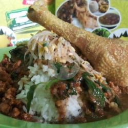 Nasi Pecel Opor Ayam Kampung