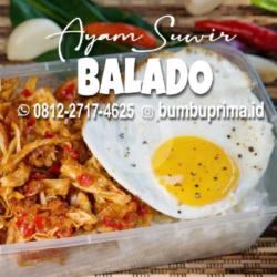 Nasi Ayam Suwir - Balado