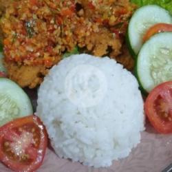 Nasi Ikan Dori Geprek