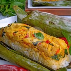 Nasi Bakar Ayam Suwir Kemangi