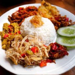 Nasi Campur Telor Asin