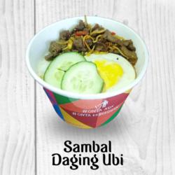 Sambal Daging Ubi