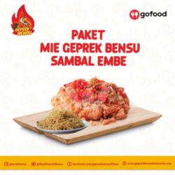 Paket Mie Geprek Bensu Sambal Embe