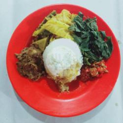 Nasi Putih   Sayur Kapau