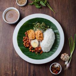 Nasi Vegetarian (bungkus)