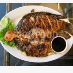 Paket Nasi Ikan Bawal Bakar