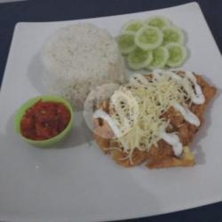 Nasi Telor Geprek Cheese Mayo Mata