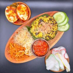 Nasi Kuning Tutug Oncom   Telor Balado