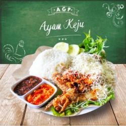 Ayam Goreng Keju   Nasi