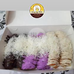 Mix Pisang Keju Dark Chocolate, Taro, Tiramisu