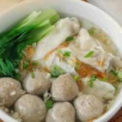 Pangsit Basah   Bakso Kecil Kecil Kuah Bening