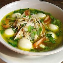 Soto Telur Puyuh Kuah Bening Nasi