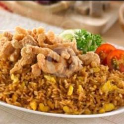 Nasi Goreng   Krupuk   Es Teh X Kulit Crispy