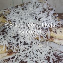 Roti Bakar Susu, Coklat, Keju Isi (nanas/blubery/strawberry/coklat/kacang)