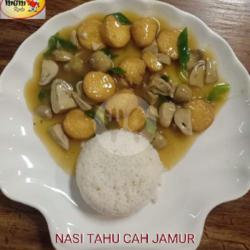 Nasi Tahu Cah Jamur