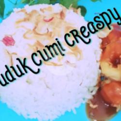 Nasi Uduk   Cumi Crispy Saos Tiram