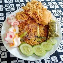 Bihun Goreng Special Ayam Geprek Chrispy Sambal Ijo Padang